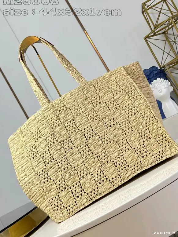 Cheap MM-44*32*17CM Summer LOUIS VUITTON Tote Shopper 0517